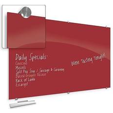 Red Glass Boards Visionary Colors Magnetic Glass