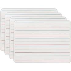 Flipside Two-Sided Dry Erase Board Plain/Ruled Pack 4