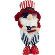 Interior Details Northlight 12.2" Patriotic Heart 4th of July Americana Gnome Figurine