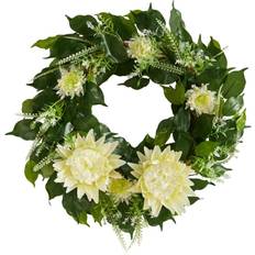 Nearly Natural 20In Protea Artificial Wreath