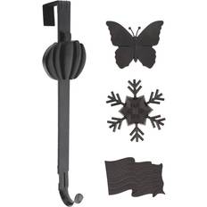 Haute Decor Adjustable Wreath with Flag/Snowflake/Butterfly/Pumpkin Icon Bundle Pyntefigur