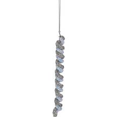 Christmas Decorations Northlight 7 and Blue Glitter Spiral Twist Icicle Christmas Tree Ornament