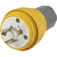 Yellow Extension Sockets Hubbell WT Plug Non-NEMA 20A 125/250VAC Yellow HBL26W08