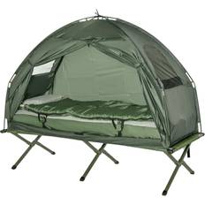 OutSunny Tältsäng 4 I 1 Campingset Mörkgrön