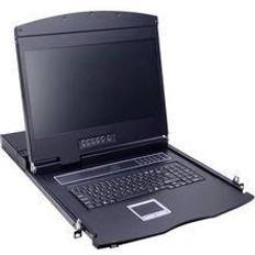 Value 19"-Konsole 48cm VGA 16 9 USB F, Serverschrank Zubehör, Schwarz