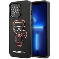 Karl Lagerfeld Ikonik Outline iPhone 13 Pro Max Hybrid Case Black