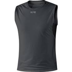 Men - Polyamide Base Layer Tops Gore Windstopper Base Layer Sleeveless Shirt Men - Black