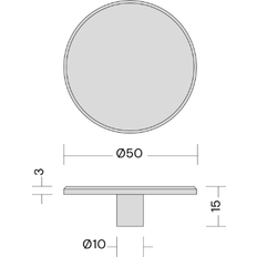 Dækplade armaturer Quooker Dækplade (Q311110102) Krom