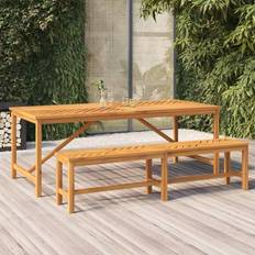 Holz Gartentische vidaXL Garten-esstisch 200x90x74