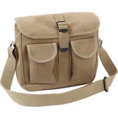 Canvas Skuldertaske - Oliven