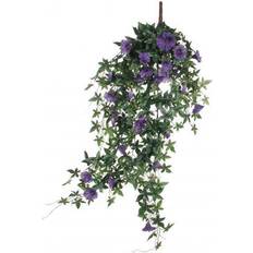 Mica Decorations Interieur Details Mica Decorations Groene Petunia met Paarse Bloemen 80 cm