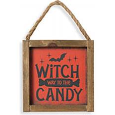 Halloween candy Horror-Shop Witch Way to the Candy Halloween 15cm ★ Wanddeko