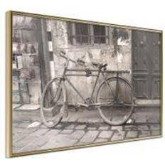 Artgeist Inramad Tavla - Old Bicycle Guldram Poster