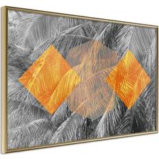 Artgeist Inramad Tavla Orange Guldram Poster