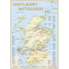 Alba Whisky Distilleries Scotland 42x60cm Poster