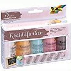 Beige Crayons folia Kreidefarben-Set, 5 x 60 ml, farbig sortiert