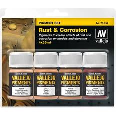 Farben reduziert Vallejo 073194 Pigment-Set Rost und Korrosion