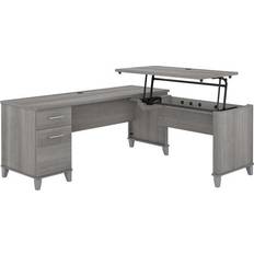 Gray Writing Desks Bush Somerset 72W Writing Desk