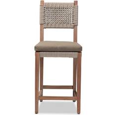 Baxton Studio Heyna Rope Bar Stool