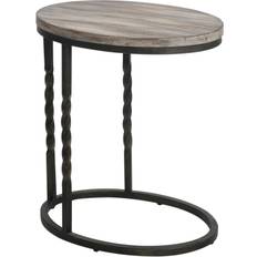 White Small Tables Uttermost Cantilever Textured Small Table