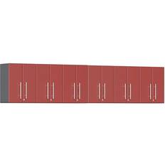 Red Wall Cabinets 6-Piece Garage Kit Wall Cabinet