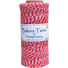 Yarn & Needlework Supplies Hemptique Bakers Twine Spool Red/White