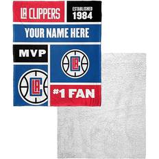 NBA Los Angeles Clippers Colorblock Silk Touch Personalized Sherpa Teppe