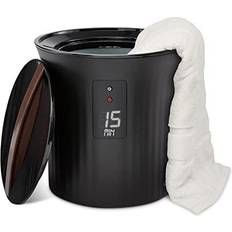 Textiles Live Fine 40” 70” Bucket Style Luxury Oversized Warmer Bath Towel Black