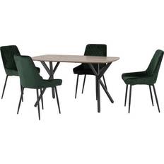 SECONIQUE Emerald Athens Effect/Black Dining Set