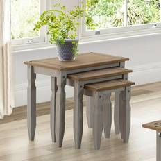 Grey Nesting Tables Corona Wax Piccolo Nesting Table