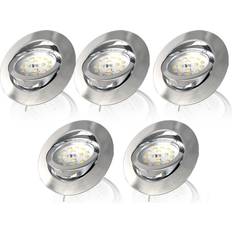 B Spotlights Einbaustrahler LED 5er SET Spotlight 3Stk.