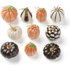 Lenox 889140 Mini Pumpkin 10-Piece Set Christmas Tree Ornament