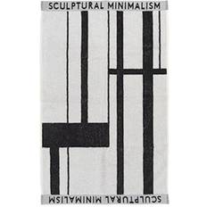 Kristina Dam Studio Minimal Bath Towel Black, White (80x50cm)
