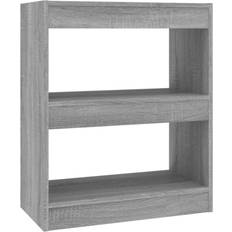 Grigio Scaffali per libri vidaXL Grigio Sonoma 60x30x72 cm Scaffale per libri