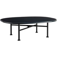 GUBI Tables Basses GUBI Carmel Outdoor Lounge 87.5 x 70 cm Black Semi Matt Midnight Black Table Basse