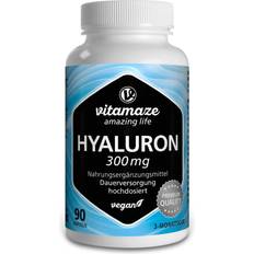 Nahrungsergänzung Vitamaze HYALURONSÄURE 300 mg hochdosiert vegan 90 Stk.