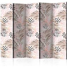 Arkiio Pink Palm Leaves II Rumsavdelare 225x172cm