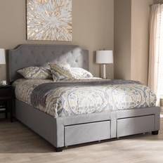 King Frame Beds Baxton Studio Aubrianne Frame Bed