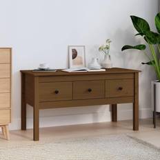 vidaXL 102x49x55 massivt fyrretræ Sofabord