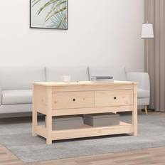 vidaXL 102x49x55 massiv Soffbord
