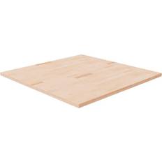 vidaXL Tavolo Quadrato 90x90x2.5 cm Massello Rovere Non Trattato Piano 90cm