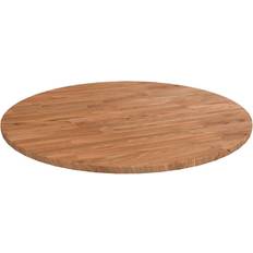 vidaXL Light brown, Solid Wood Oak Table Top 60cm