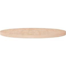 vidaXL Brown, Solid Wood Oak Round Table Top 90cm