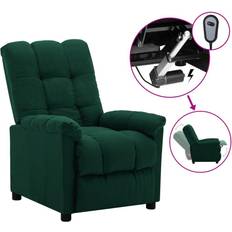 Sillón reclinable Muebles vidaXL Reclinable Eléctrico Tela Verde Sillón