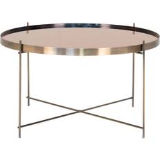 House Nordic Venezia Brass/Glass Coffee Table 70cm