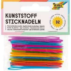 Folia Aghi Da Ricamo 32pz Aghi Ferri Multicolore