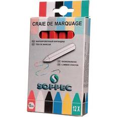 Rouge Crayons SOPPEC Markierkreide rot unpapiert 421104