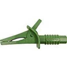 Cliff FCR7942 Safety terminal 4 mm jack connector CAT II 1000 V, CAT III 600 V Green