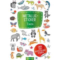 Plastikspielzeug Aufkleber Metallic-Sticker Tiere