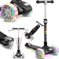 Kinder roller KIDIZ Roller Kinder Scooter X-Pro2 Dreiradscooter mit PU LED Leuchtenden Räder Kinderroller faltbar Tret-Roller höhenverstellbarer Cityroller Kinderscooter für Jungen Mädchen 3-12 Jahre